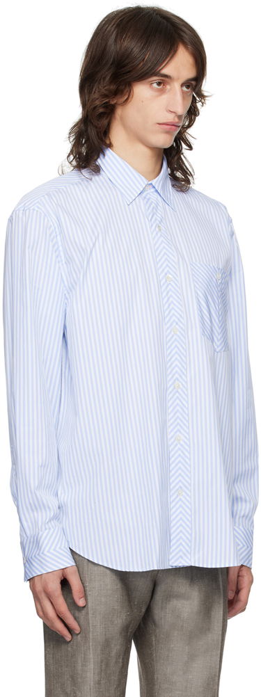 Риза Paul Smith Paul Smith Oversized Fit Striped Shirt Синьо | M1R-045Z-N02404-40, 1