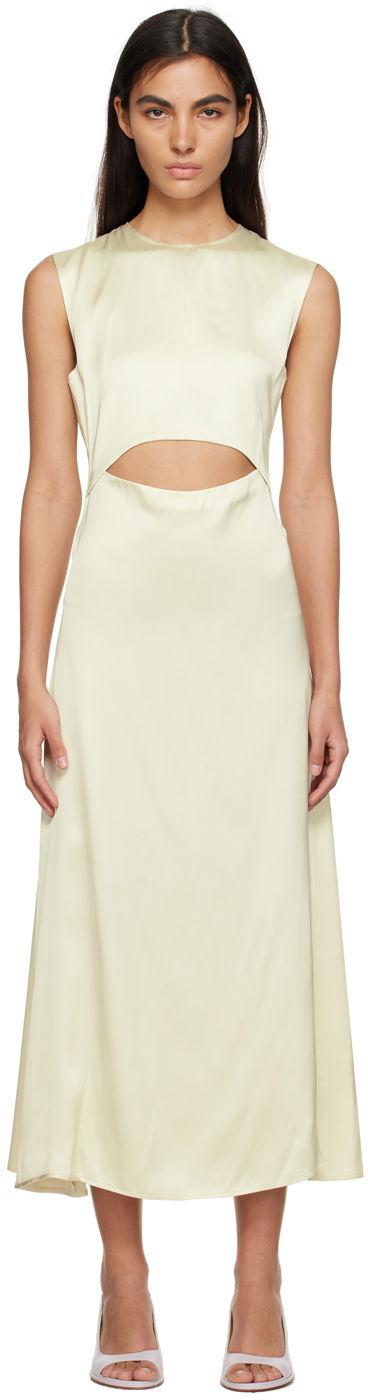 Pокля Loulou de Saison Loulou de Saison Copan Cutout Maxi Dress Жълто | COPAN, 0