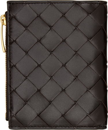 Портфейл Bottega Veneta Small Intrecciato Bi-Fold Wallet Сиво | 742330 VCPP3, 1