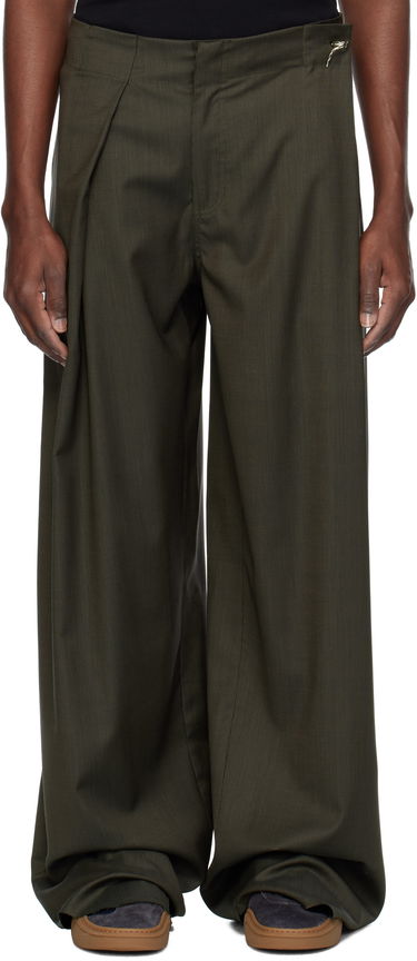 Панталони Serapis Serapis Jewel Rudder Wide-Leg Trousers Зелено | SS25_RP_1, 0
