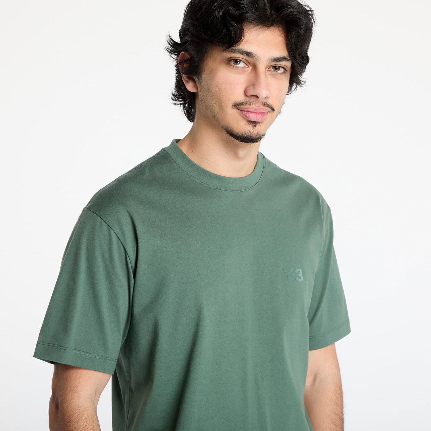 Тениска Y-3 Y-3 Regular Short Sleeve T-Shirt Зелено | JM7870, 1