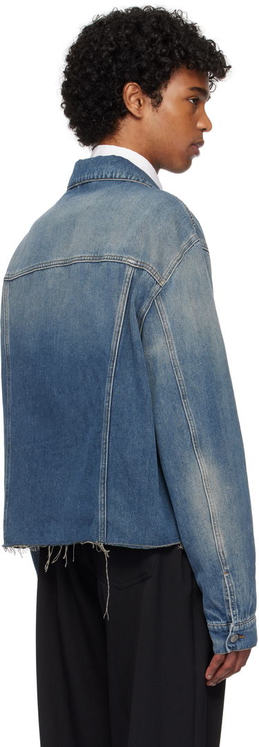 Яке Maison Margiela MM6 Maison Margiela Raw Edge Denim Jacket Синьо | SH0AM0047 M30017, 2