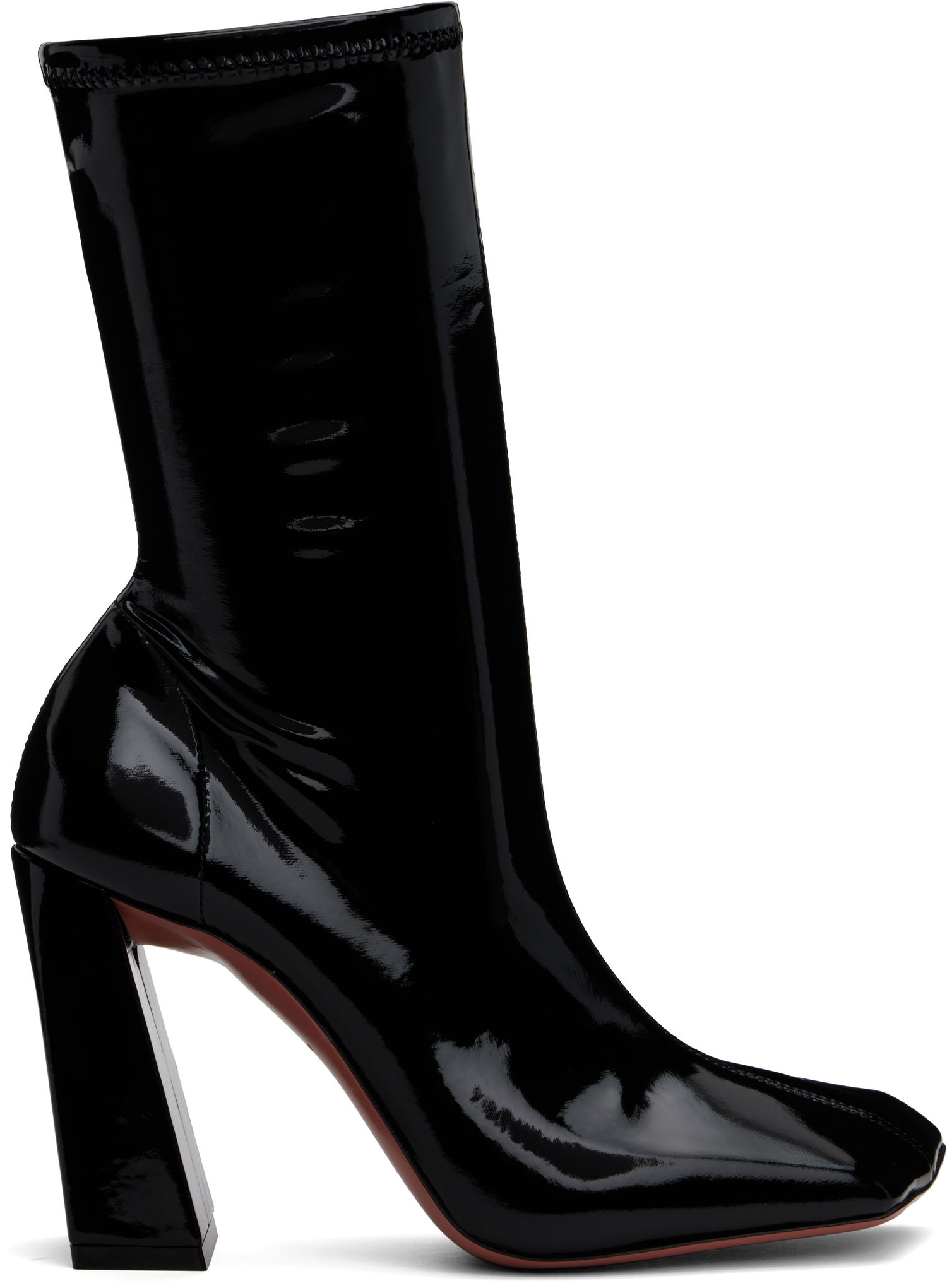Облекло Amina Muaddi Amina Muaddi Marine Stretch Boots Черно | MARINE STRETCH BOOTIE 95 LATEX, 0