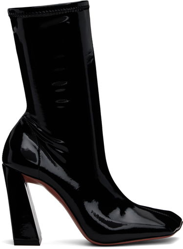 Облекло Amina Muaddi Amina Muaddi Marine Stretch Boots Черно | MARINE STRETCH BOOTIE 95 LATEX, 0