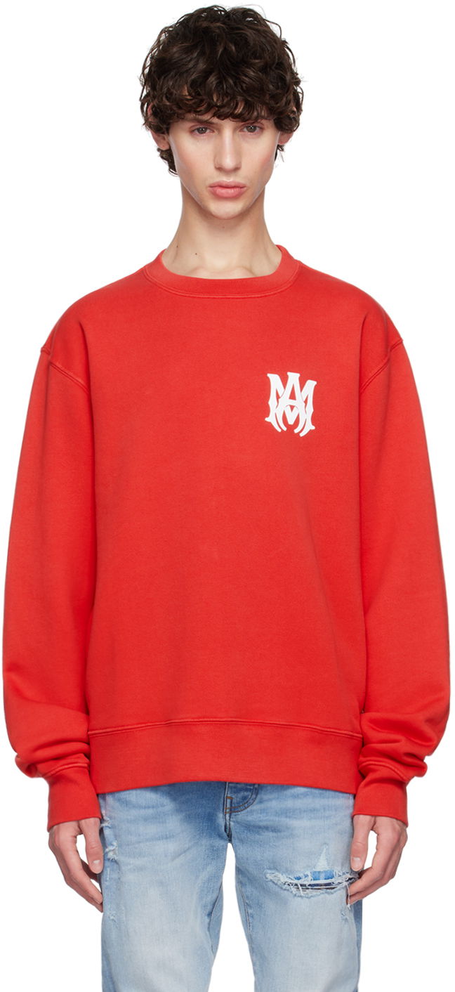 Суитчър AMIRI Red MA Core Logo Sweatshirt Червено | AMJYCW1038