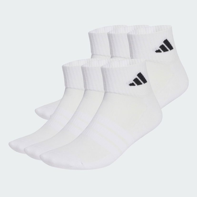 Чорапи adidas Performance Cushioned Essentials Ankle Socks 6 Pairs Бяло | KE5495