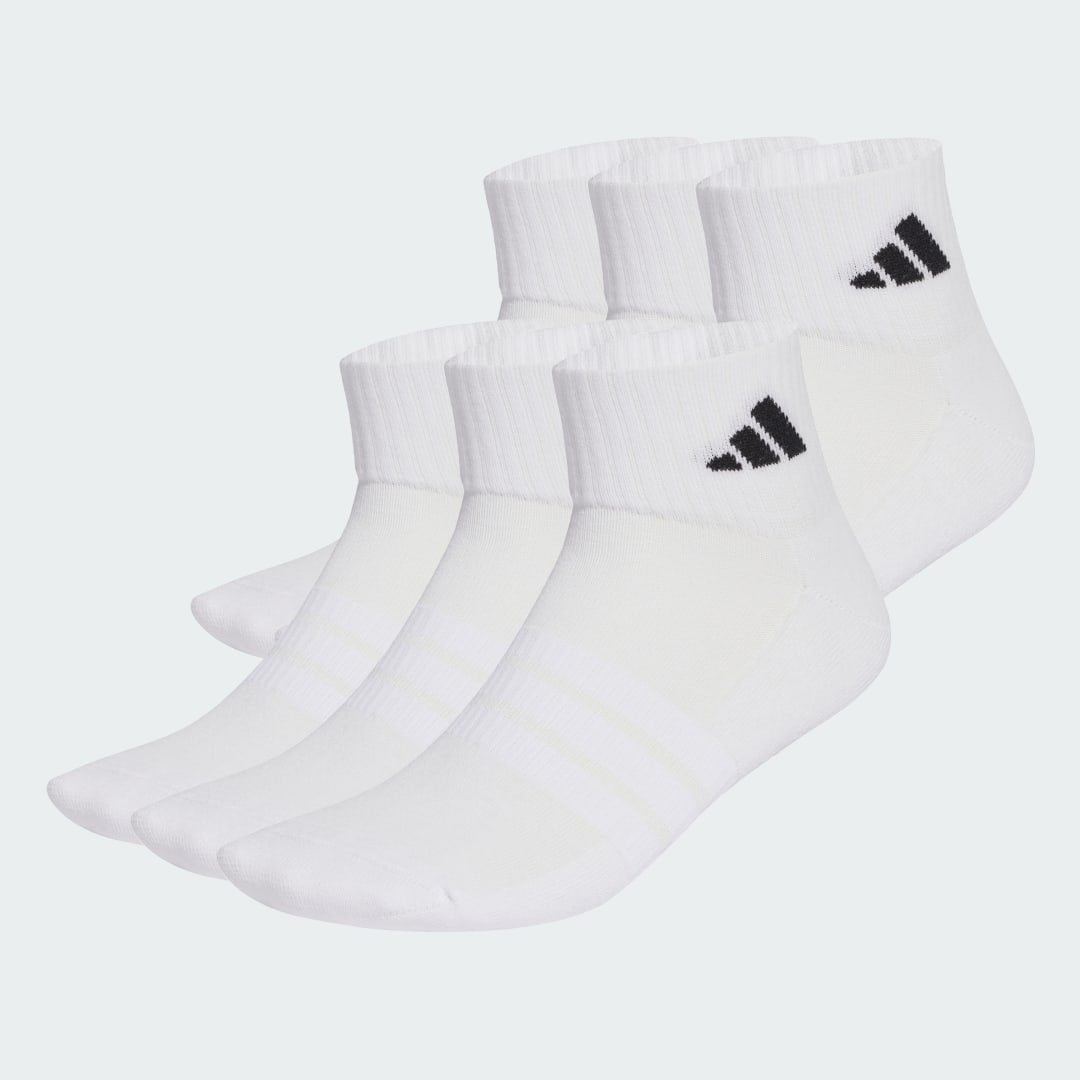 Чорапи adidas Performance Cushioned Essentials Ankle Socks 6 Pairs Бяло | KE5495, 0
