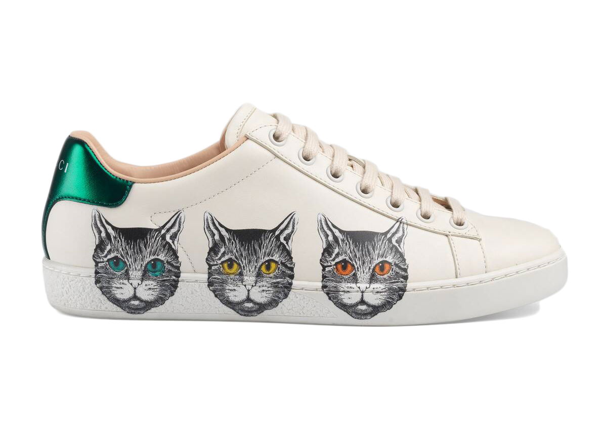 Кецове и обувки Gucci Ace 'Mystic Cat' (W) Бяло | 577147 A38V0 9090, 0