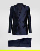 Dolce & Gabbana Shantung and Mikado Silk Double-Breasted Suit