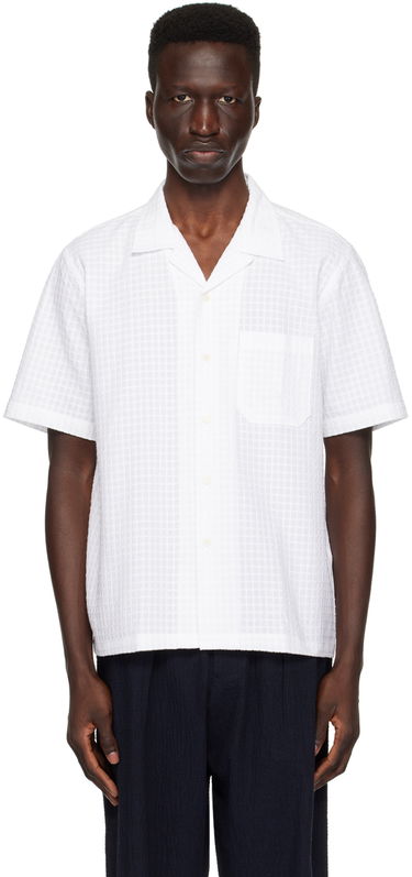 Риза Universal Works Universal Works Road Short Sleeve Shirt Бяло | 30650, 0