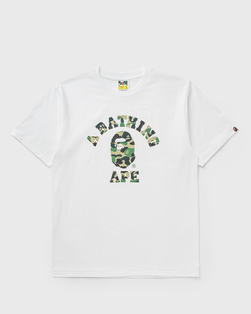 Тениска BAPE ABC CAMO COLLEGE T-shirt Бяло | 001TEK801005MWH0