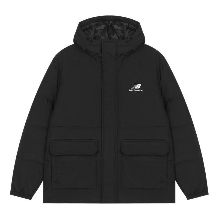 Пухо яке New Balance Logo Puffer Down Jacket Черно | AMJ23340-BK, 0