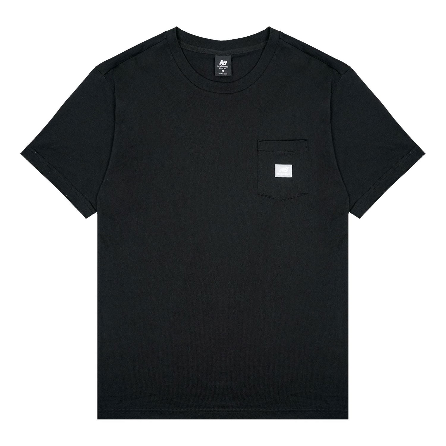 Риза New Balance Pocket Logo Round Neck T-Shirt Черно | AMT01567-BK, 0