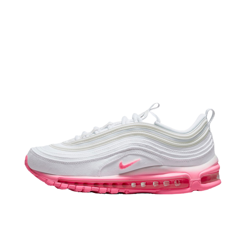 Кецове и обувки Nike Air Max 97 SE Chenille Swoosh Pink Foam W Бяло | FJ4549-100