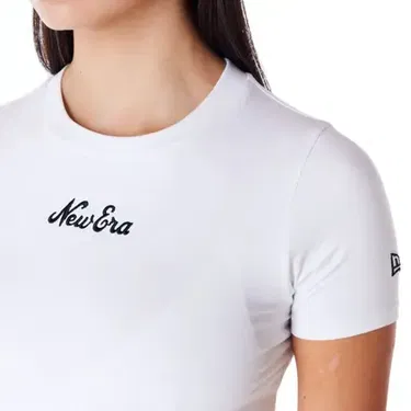 Тениска New Era Slim Tee T-Shirt Бяло | 60564942, 3