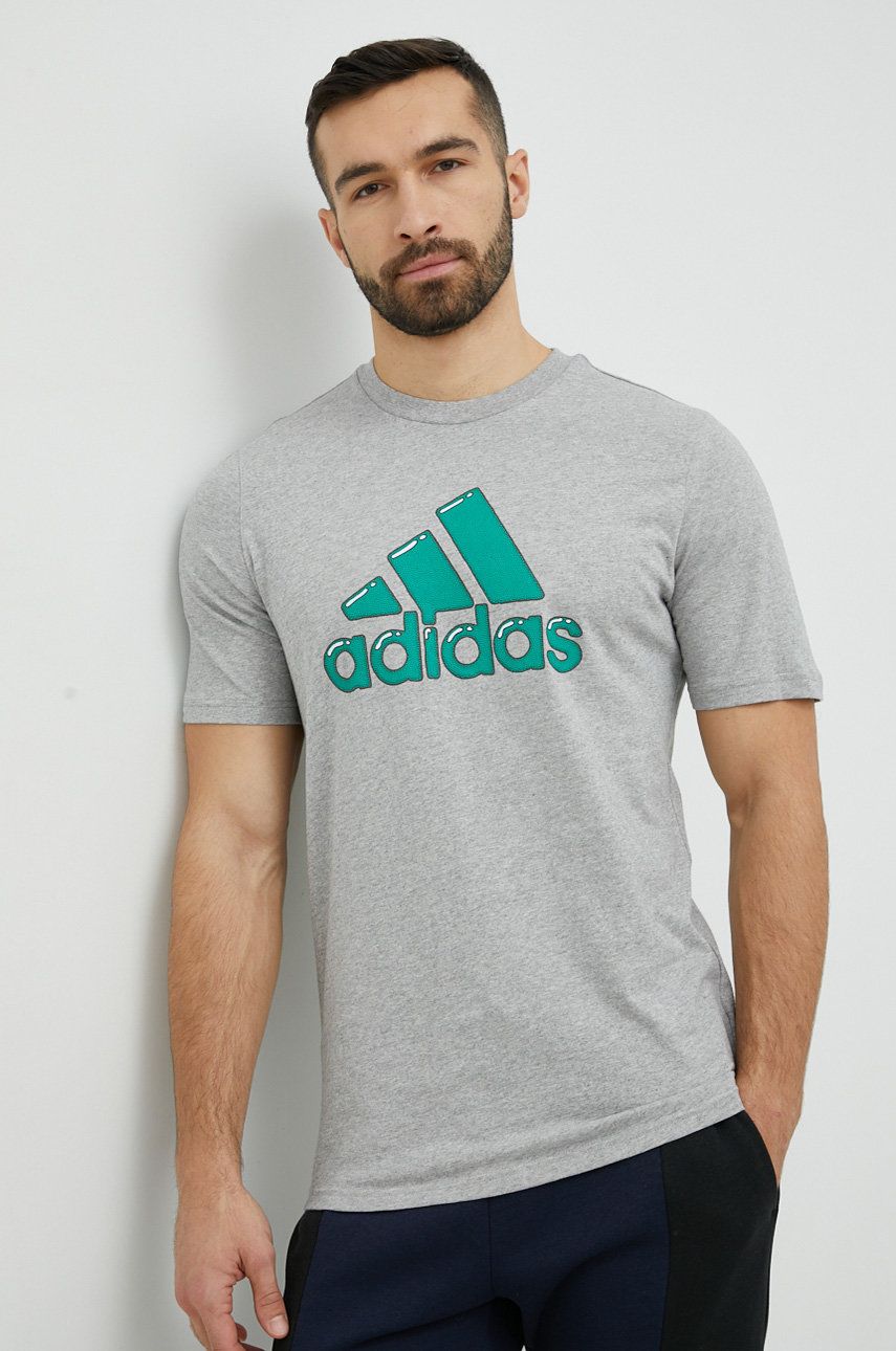 Тениска adidas Originals Adidas T-Shirt with Print Сиво | HS2514, 0