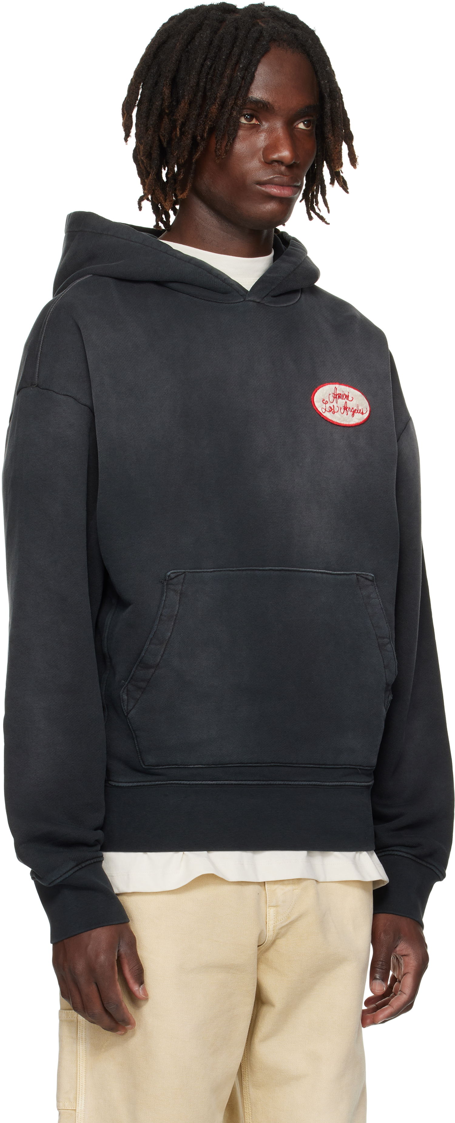Суитчър AMIRI AMIRI Station Patch Oversized Hoodie Черно | AMJYHD1119, 1