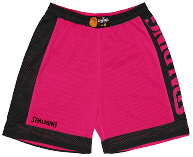 Къси панталони Spalding Spalding Reversible Shorts Розово | 40221208-fuchsiablack