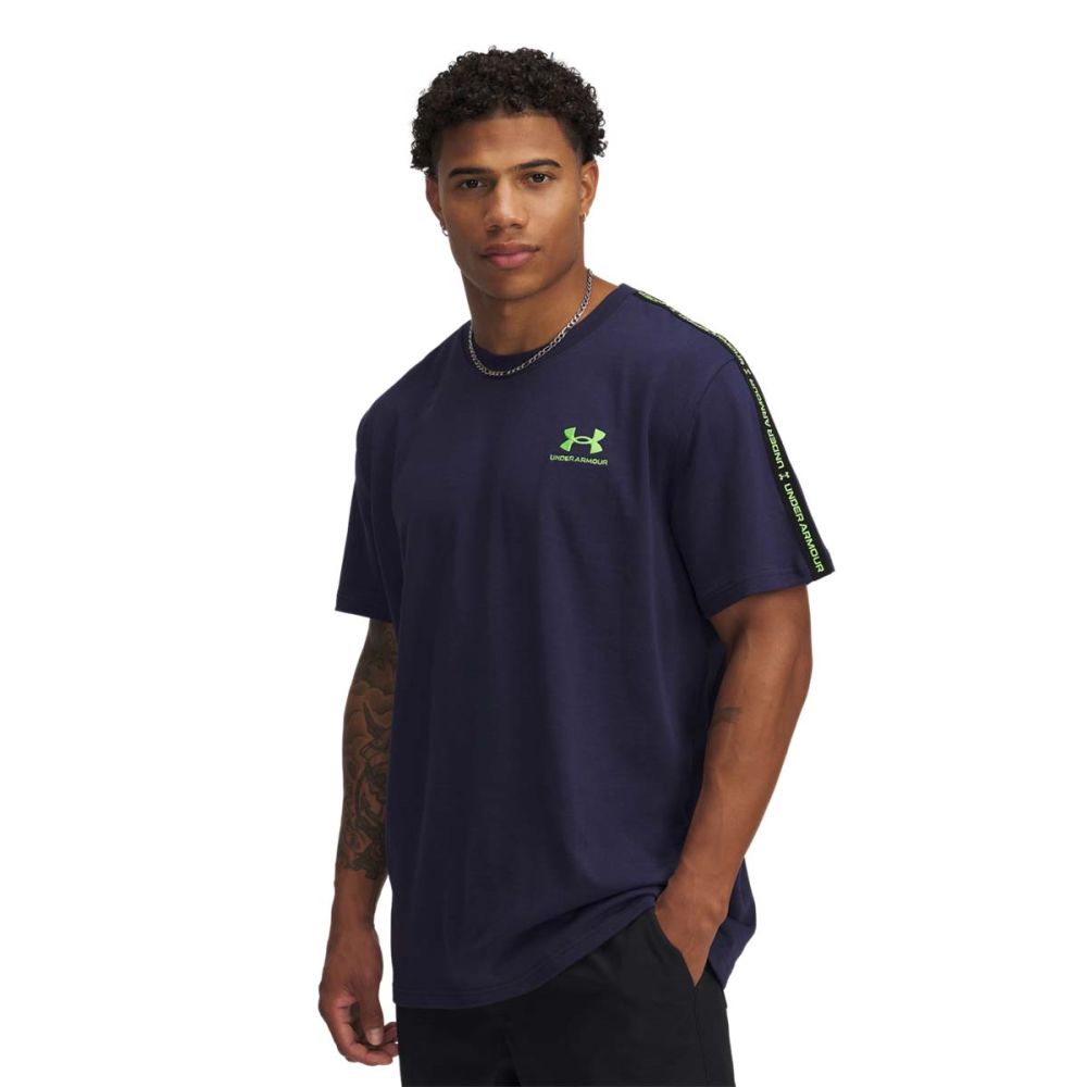 Тениска Under Armour Icon Taping T-Shirt Тъмно синьо | 1390300-411, 0