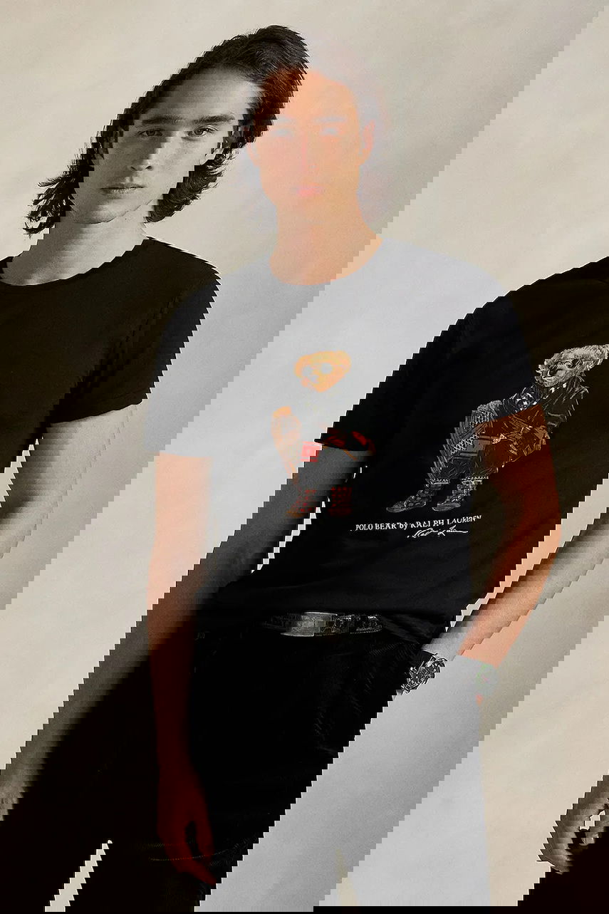 Тениска Polo by Ralph Lauren Polo Bear Print T-shirt Черно | 710P00094, 0