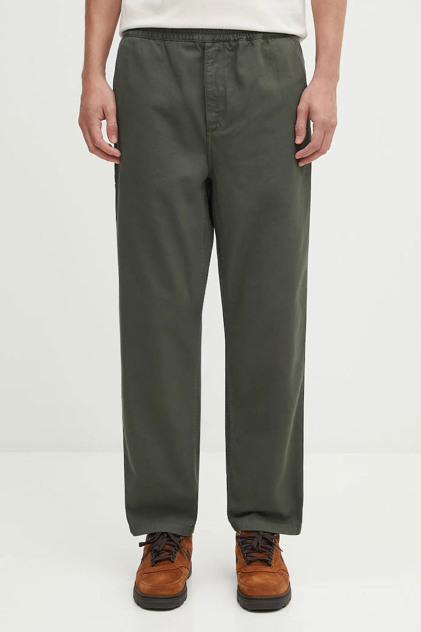 Панталони Carhartt WIP Flint Elasticated Waist Relaxed Pants Зелено | I029919.2ZXGD