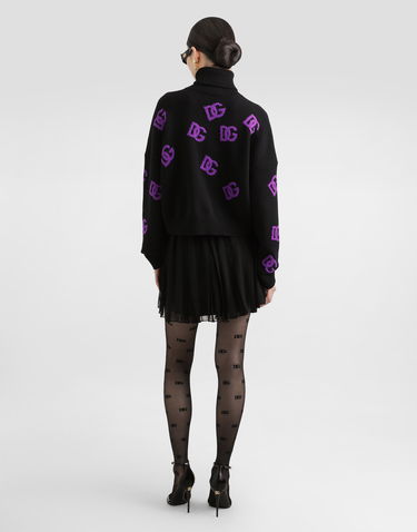 Пуловер Dolce & Gabbana Dolce & Gabbana Wool DG Monogram Turtleneck Pullover Многоцветен | FXW04TJCVYXN9867, 2