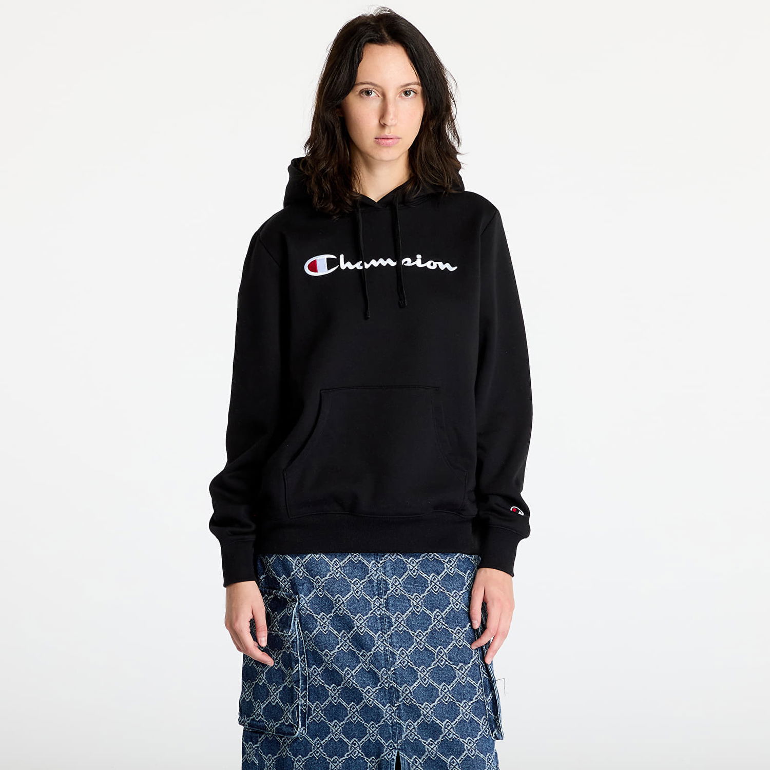 Суитчър Champion Hooded Sweatshirt Black Черно | 117529 CHA KK001, 0