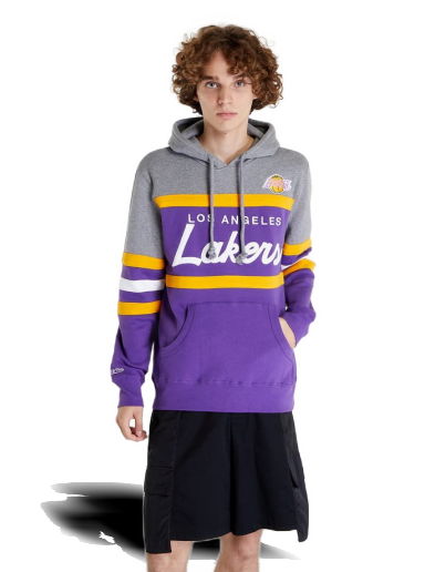 Суитчър Mitchell & Ness Head Coach Hoodie Los Angeles Lakers Многоцветен | FPHDSC19029-LALPURP