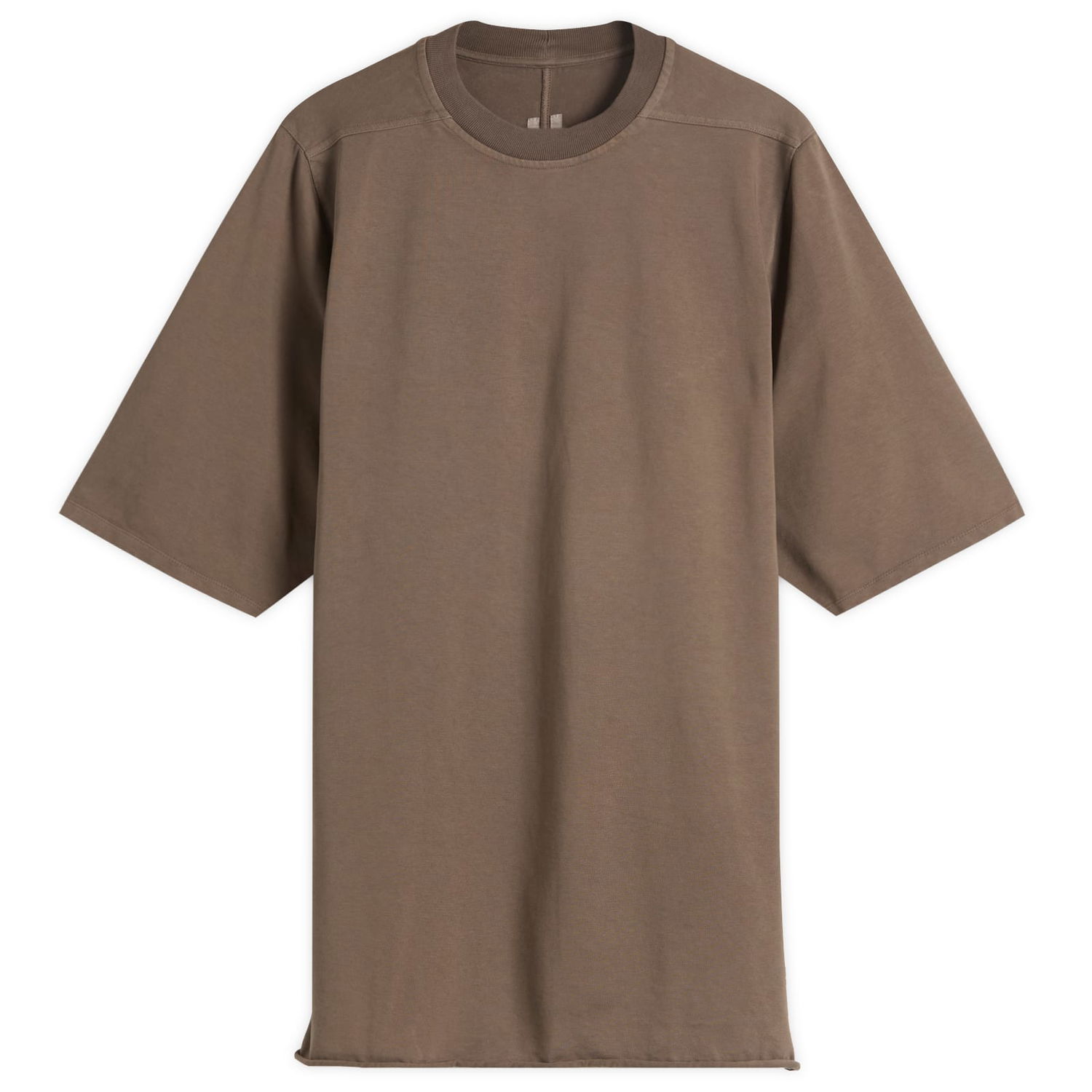 Тениска Rick Owens Jumbo T-Shirt Кафяво | RR02E1274-RIG-34, 0