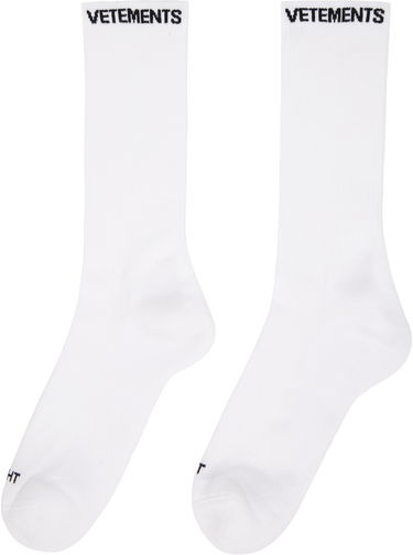 Чорапи VETEMENTS Logo Socks Бяло | UA66SO100W, 1