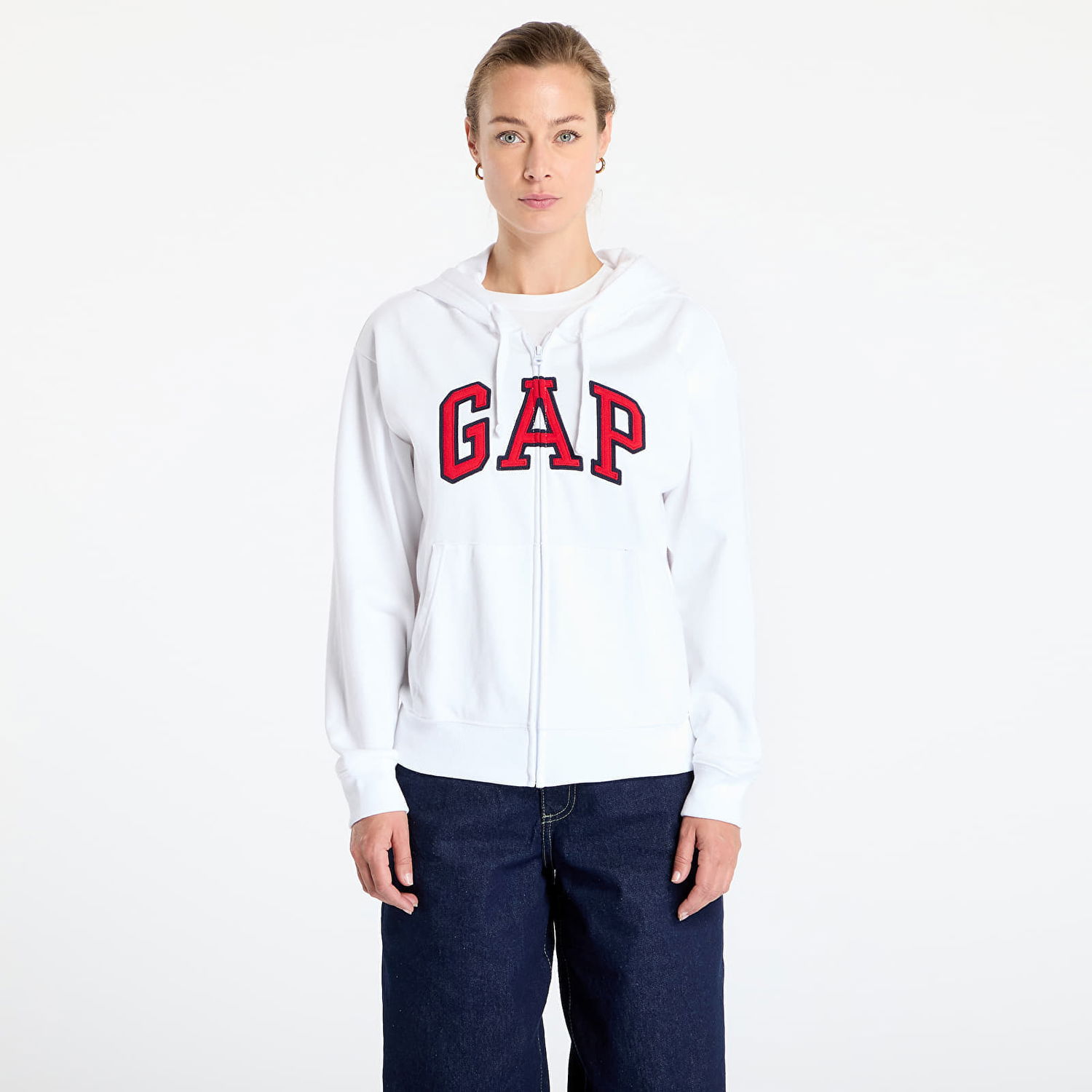 Суитчър GAP Logo Hoodie Бяло | 727433-02, 0