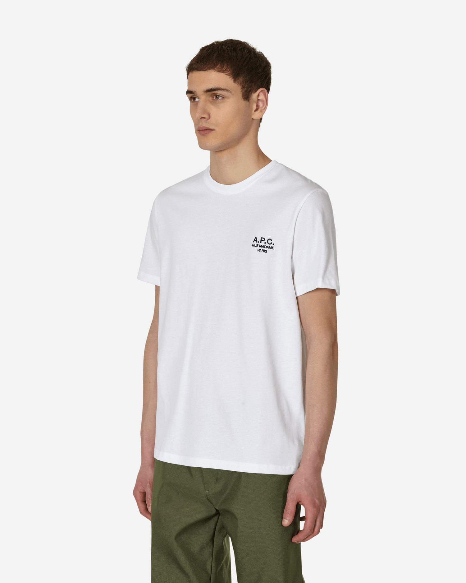 Тениска A.P.C. Raymond Embroidered Logo Tee Бяло | COEZC-H26840-AAB, 1