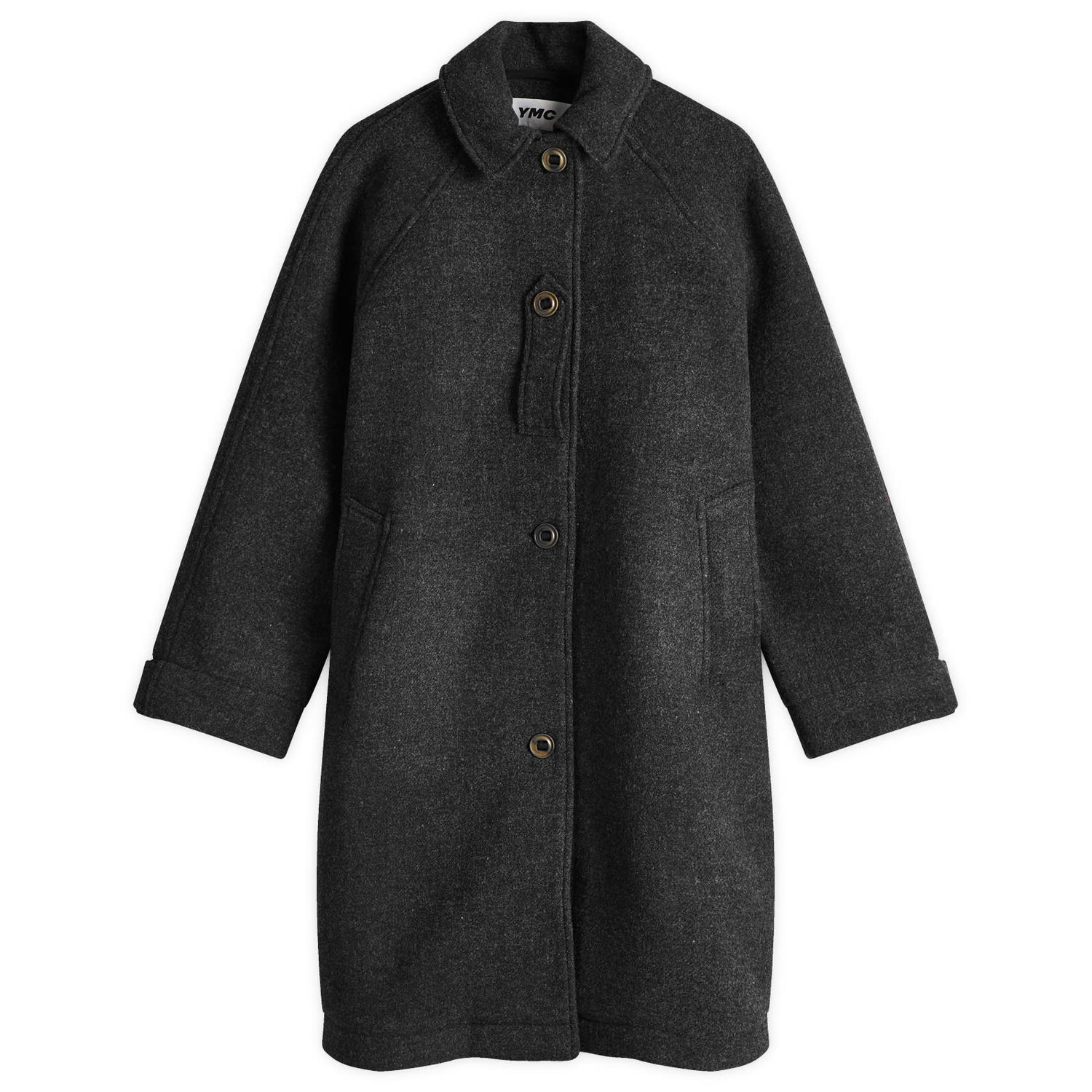 Яке YMC SGT Rock Wool Coat Черно | Q0XMB-Charcoal, 0