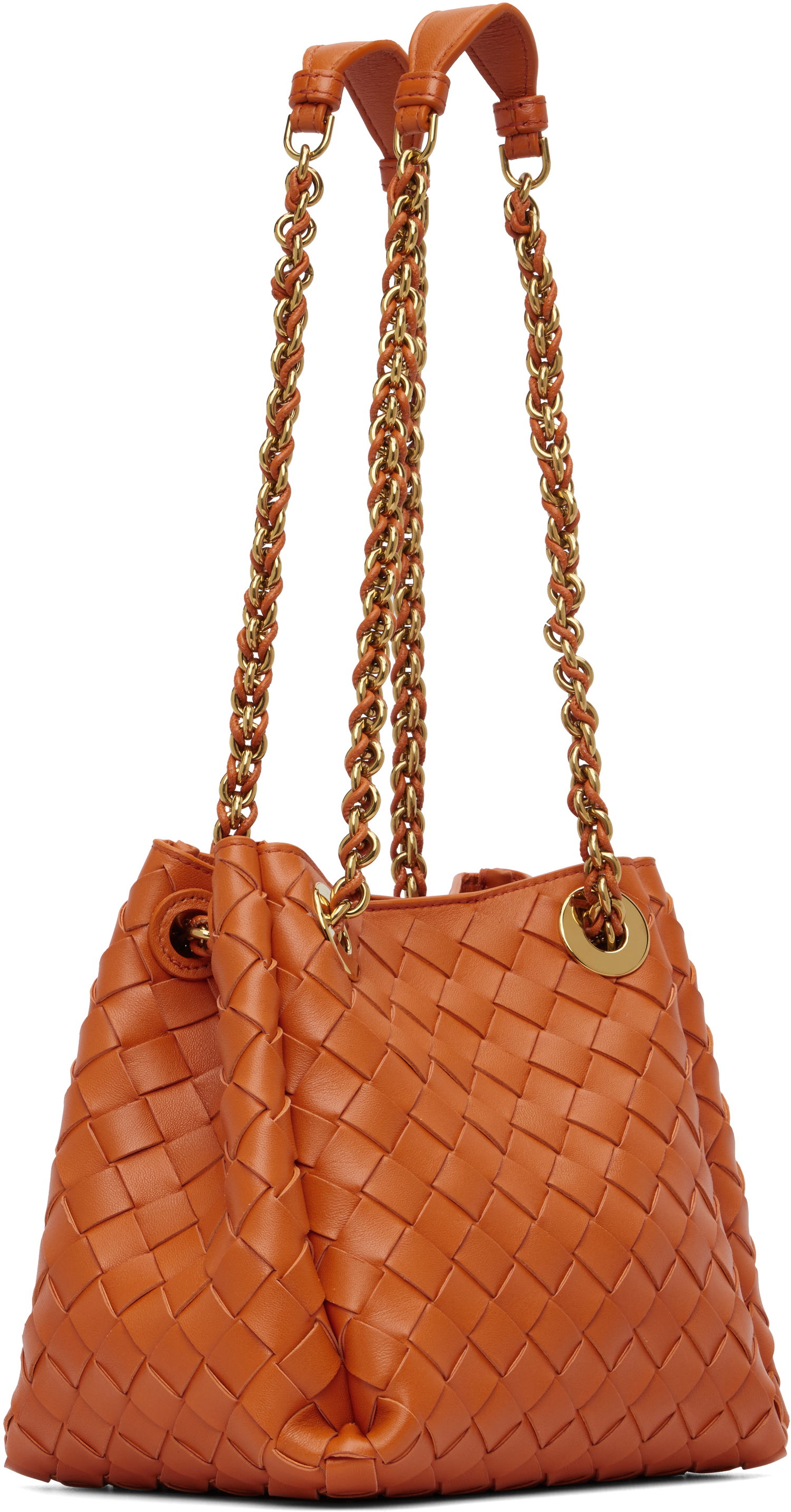 Дамска чанта Bottega Veneta Bottega Veneta Small Parachute Chain Bag Оранжево
 | 817175 V4SC5, 1