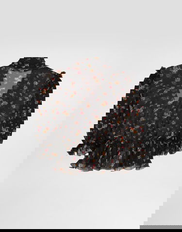 Риза Dolce & Gabbana Dolce & Gabbana Small Floral-print Chiffon Top 46 Многоцветен | F7BG5TIS10VHN5XT, 0