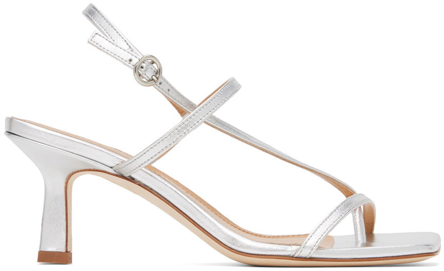 Аксесоари Aeyde Aeyde Elise Heeled Sandals Металик | A11-HS-ASTS65CI-0121-920-007, 0