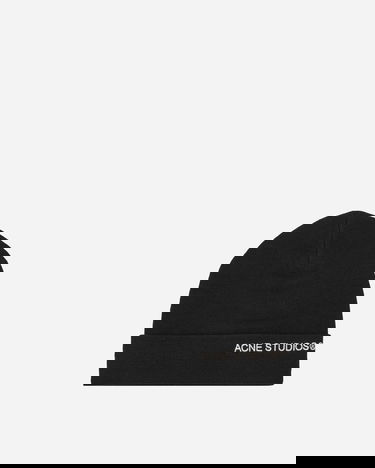 Шапка Acne Studios Embroidered Logo Beanie Черно | C40334- 900, 1