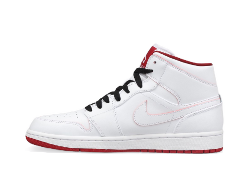 Лимитирано Издание Jordan Air Jordan 1 Retro Mid "White Gym Red" Бяло | 554724-103