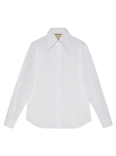 Риза Gucci Poplin Shirt Бяло | 715840 ZAK76 9000