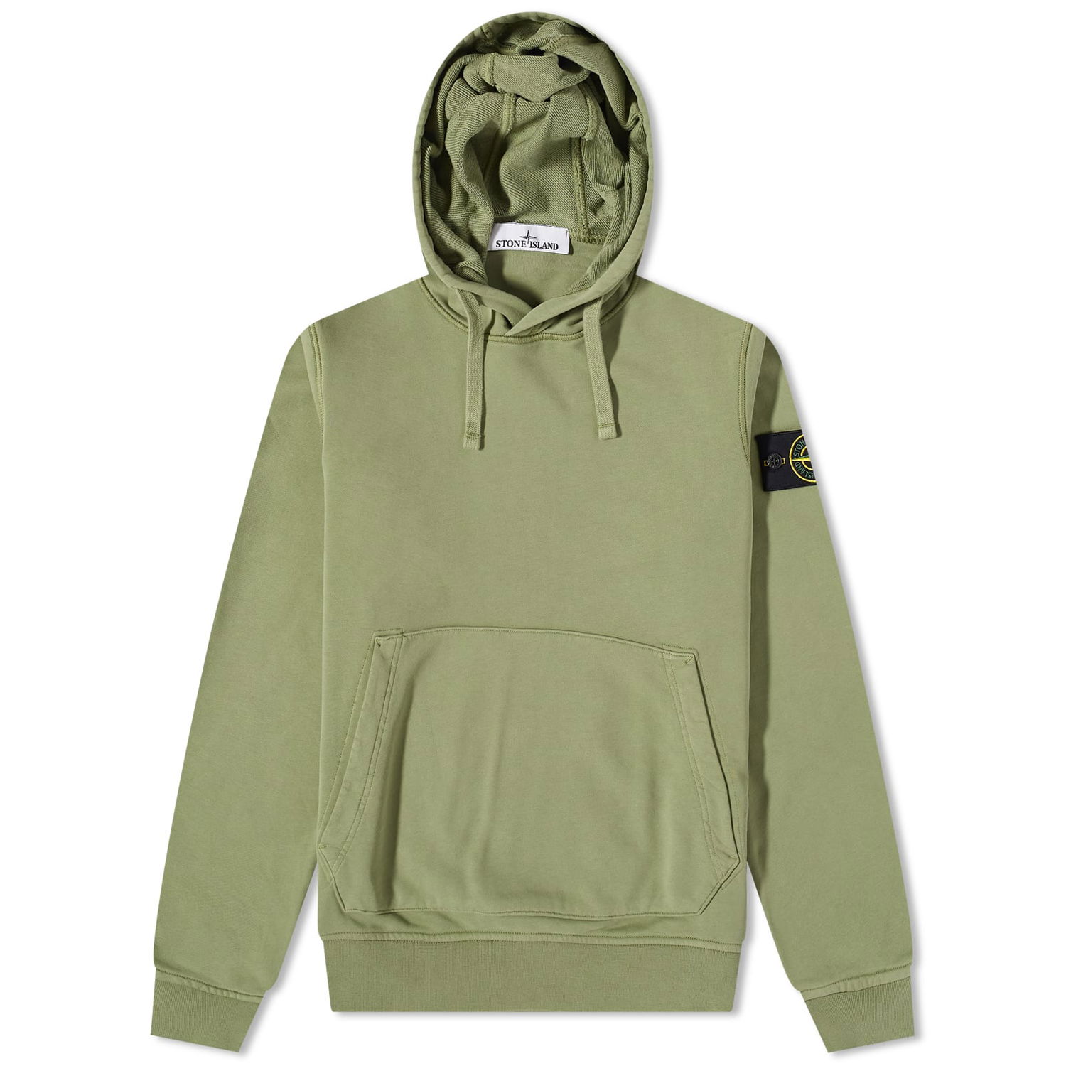 Суитчър Stone Island Garment Dyed Popover Hoodie Зелено | 101564151-V0055, 0