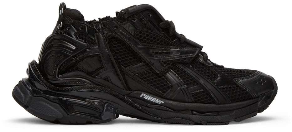Кецове и обувки Balenciaga Runner Sneakers "Black" Черно | 656063 W3RA1, 0