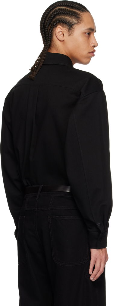 Риза LEMAIRE LEMAIRE Oversized Button-Down Shirt Черно | OV1019 LF1365, 2
