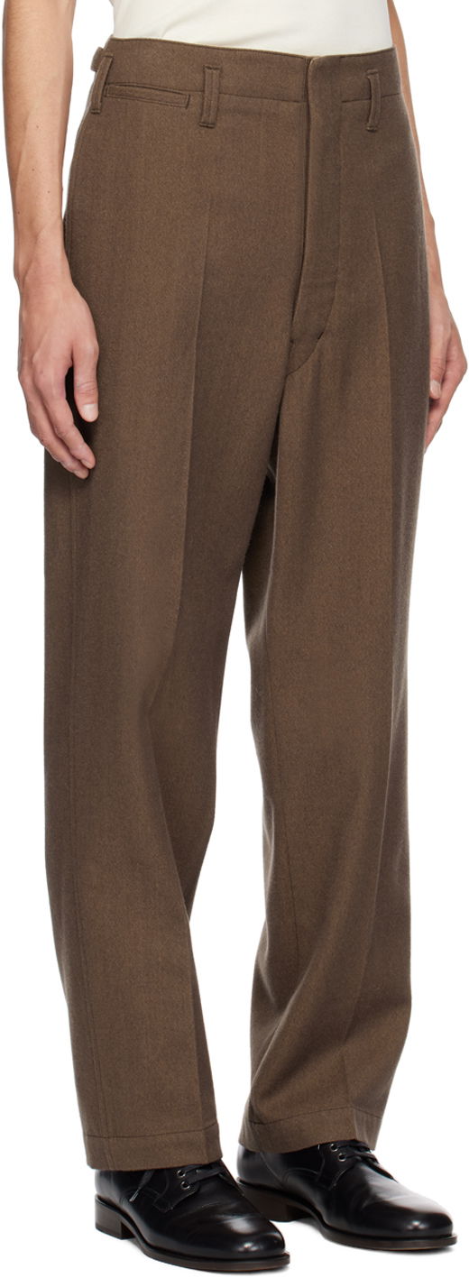 Панталони LEMAIRE LEMAIRE Maxi Trousers Кафяво | PA1048 LF1108, 1