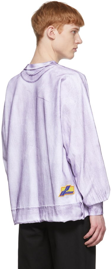Тениска We11done We11done Cotton Long Sleeve T-Shirt Лилаво | WD-TT1-22-580-U-PP, 2