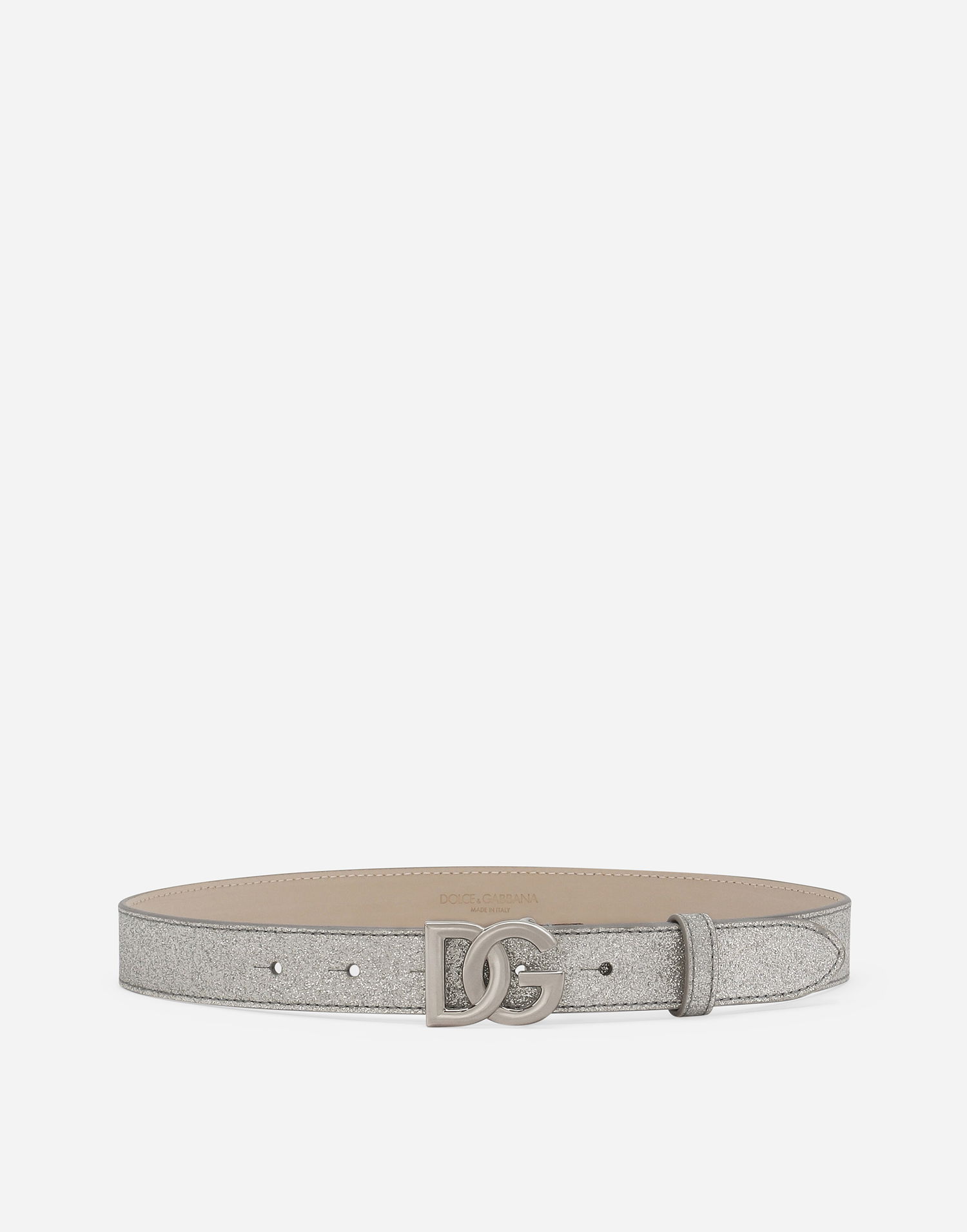 Колани Dolce & Gabbana Dolce & Gabbana Glittery Fabric Belt Металик | EE0068AF22080998, 0