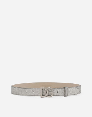 Колани Dolce & Gabbana Dolce & Gabbana Glittery Fabric Belt Металик | EE0068AF22080998, 0