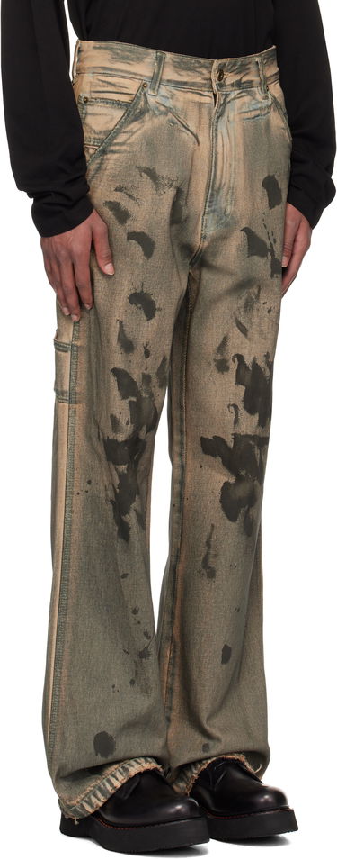 Дънки We11done We11done Carpenter Jeans Зелено | WD-DP3-24-338-M-BG, 1