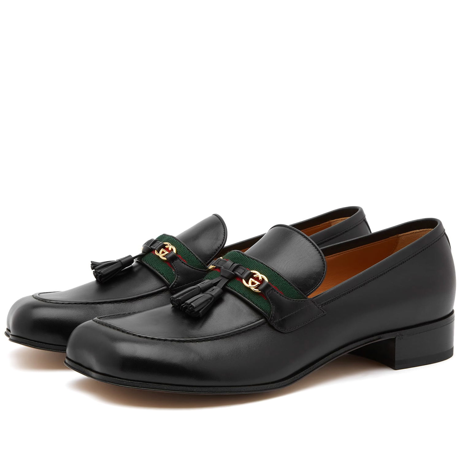 Кецове и обувки Gucci Men's Twingberg Runway Paride Loafer Black Черно | 744406-1W610-1066, 0