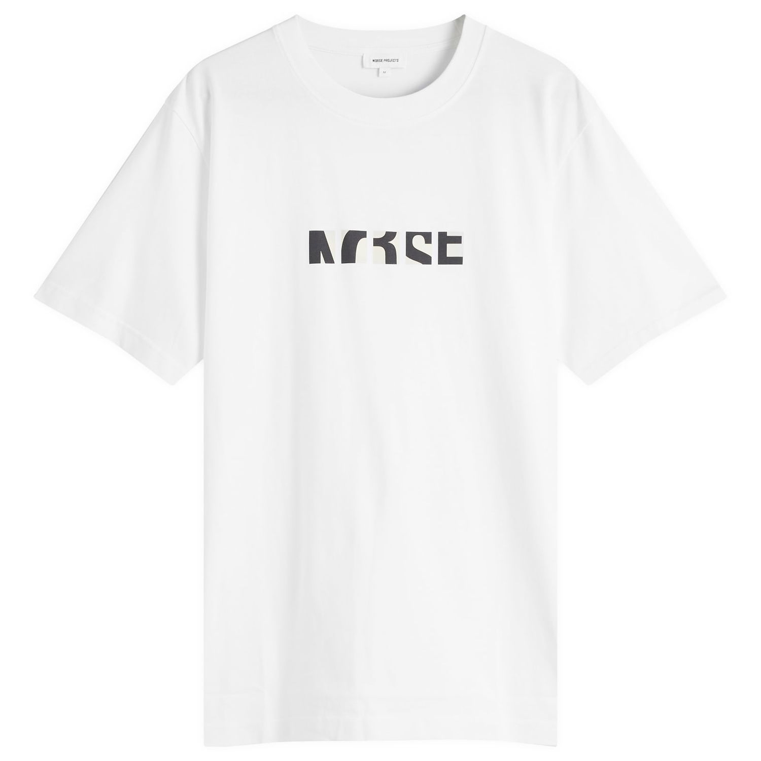 Тениска NORSE PROJECTS Norse Projects Johannes Zoom Logo Print T-Shirt, Size Large Бяло | N01-0688-0001, 1