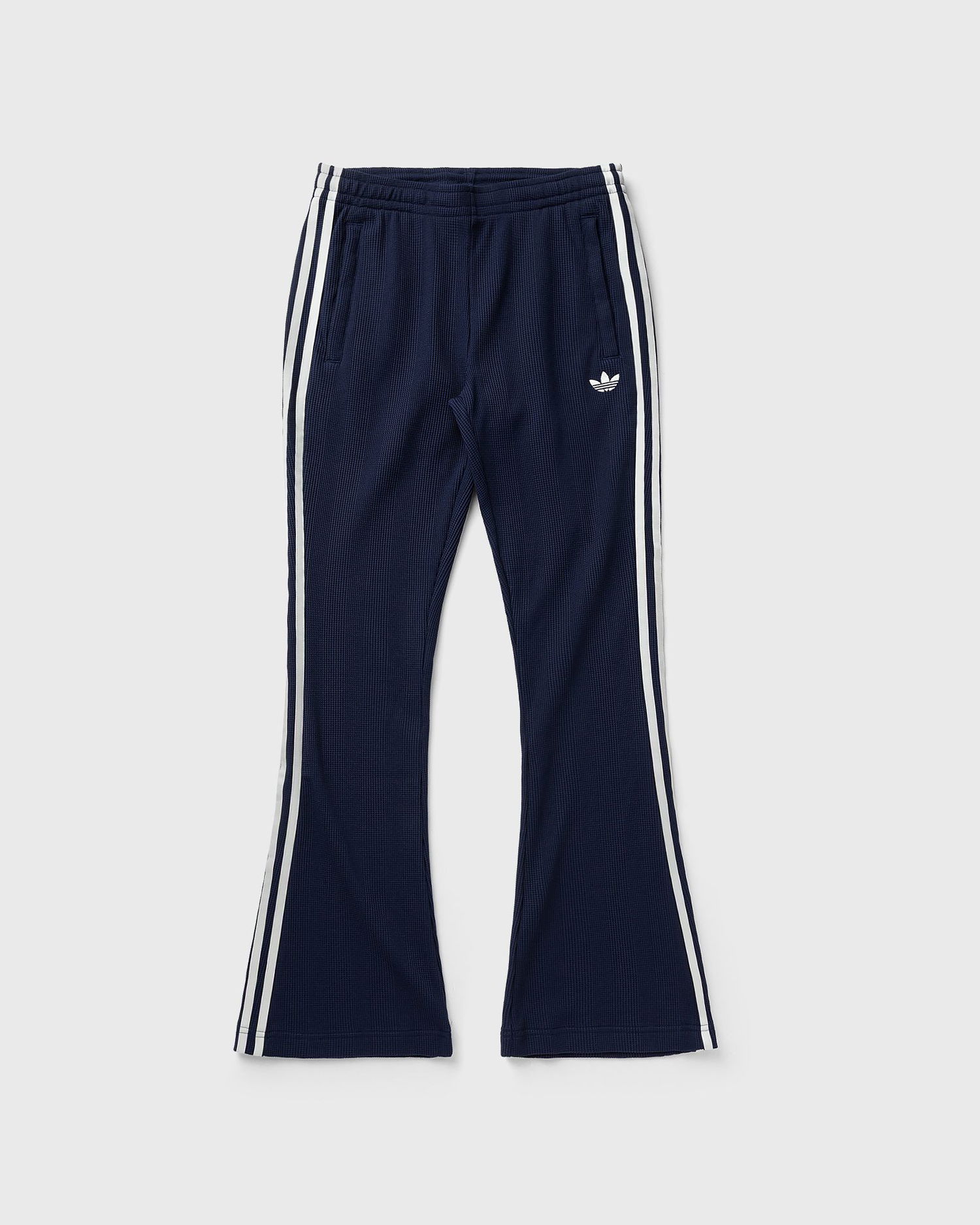 Спортни панталони adidas Originals Three-Stripe Flared Waffle Track Pants Тъмно синьо | KR7654, 0